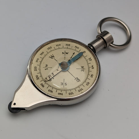 復古德國地圖測量與指南針盒裝